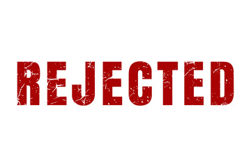 Rejected Stamp square vintage grunge Texture isolated sign Vector Illustration