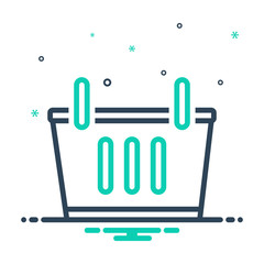  mix icon for  shopping basket