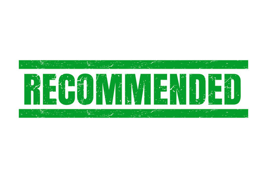 recomended Stamp square Stamp square vintage grunge Texture isolated sign Vector Illustration