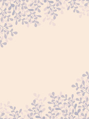 葉っぱのフレーム/紫