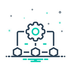  mix icon for workflow process 