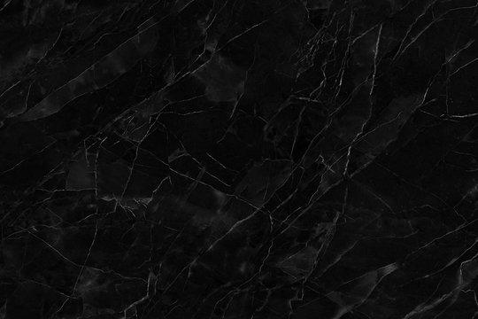 Black marble texture abstract background pattern high resolution. © prapann
