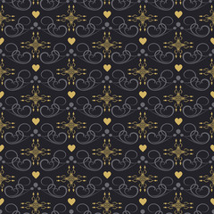 Abstract background wallpaper vintage seamless pattern for your design, vector image