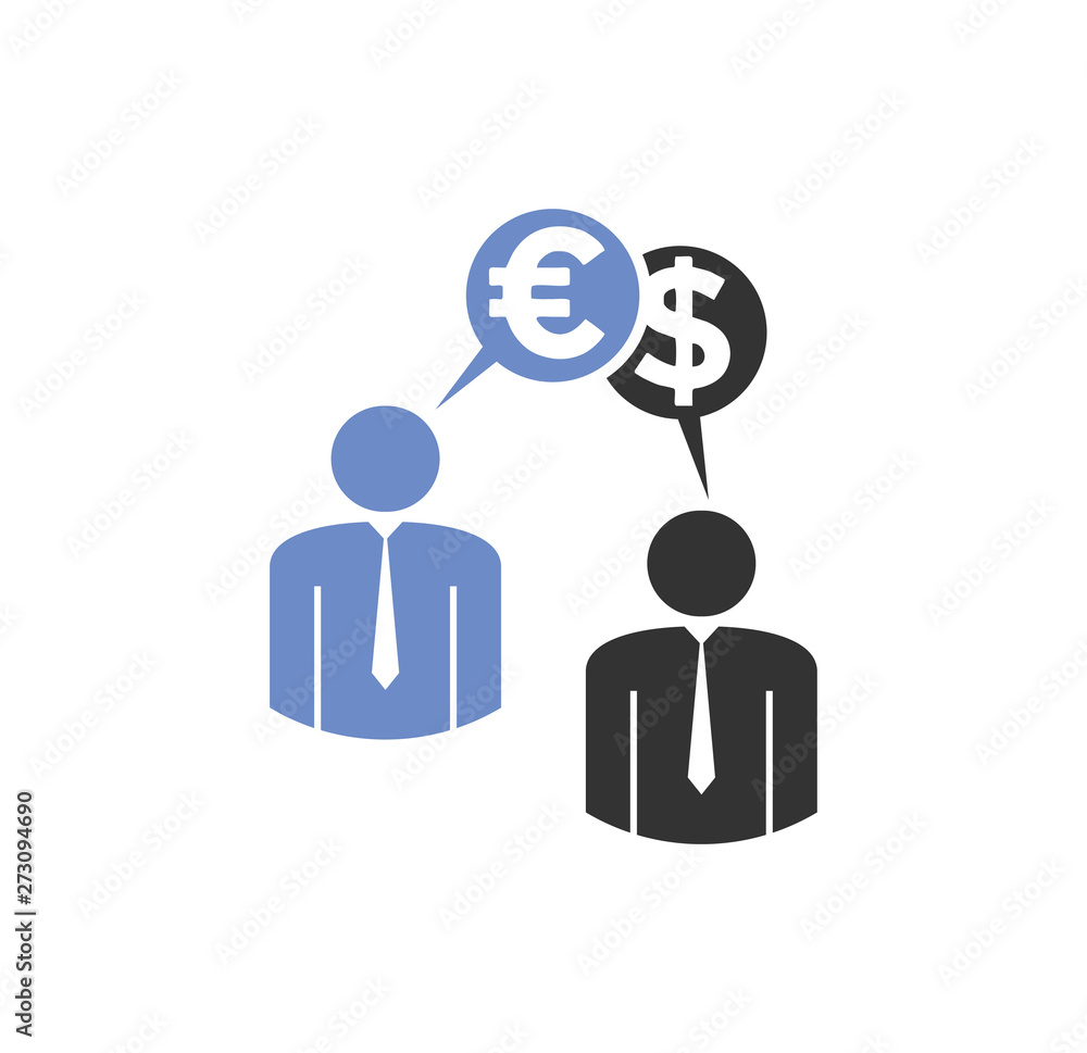 Poster business related icon on background for graphic and web design. simple illustration. internet concep