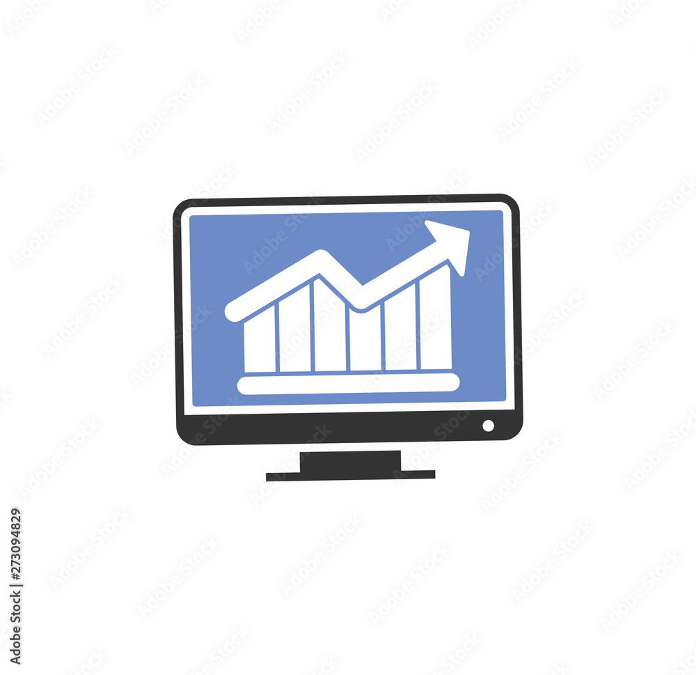 Poster business related icon on background for graphic and web design. simple illustration. internet concep