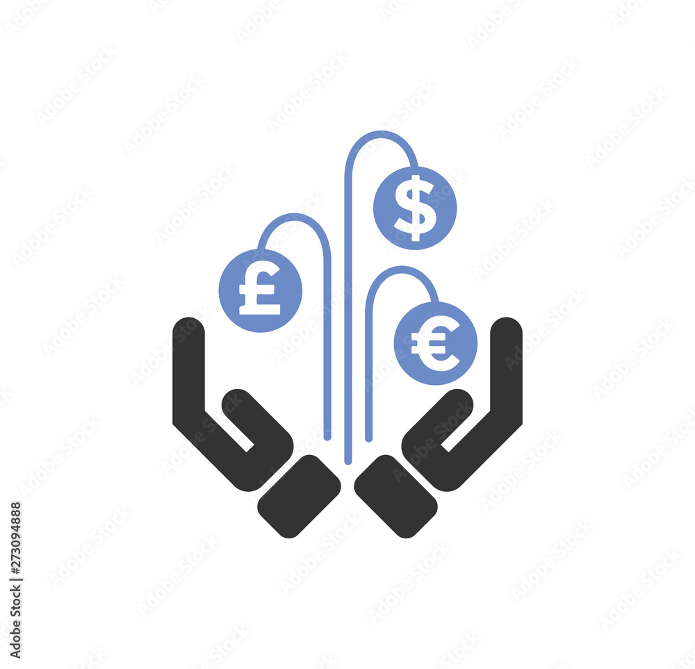 Poster business related icon on background for graphic and web design. simple illustration. internet concep