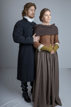 18th Century Scottish Couple Studio Backdrop