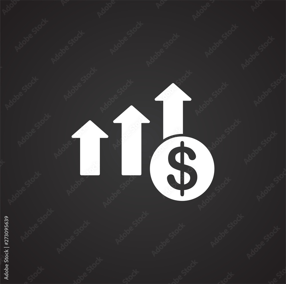 Poster business related icon on background for graphic and web design. simple illustration. internet concep
