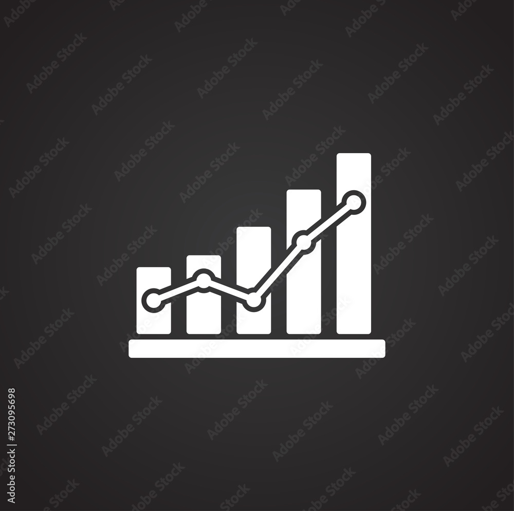 Poster business related icon on background for graphic and web design. simple illustration. internet concep