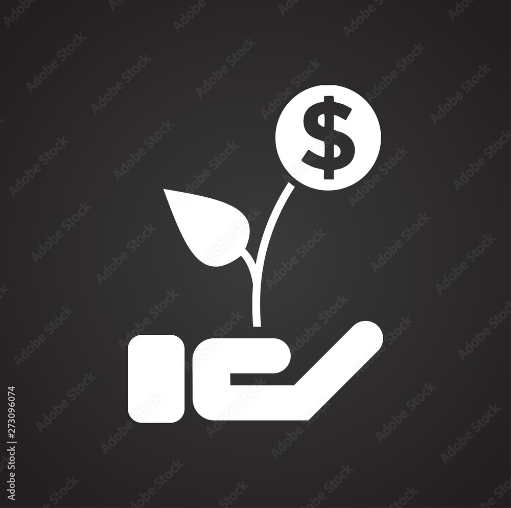 Poster business related icon on background for graphic and web design. simple illustration. internet concep