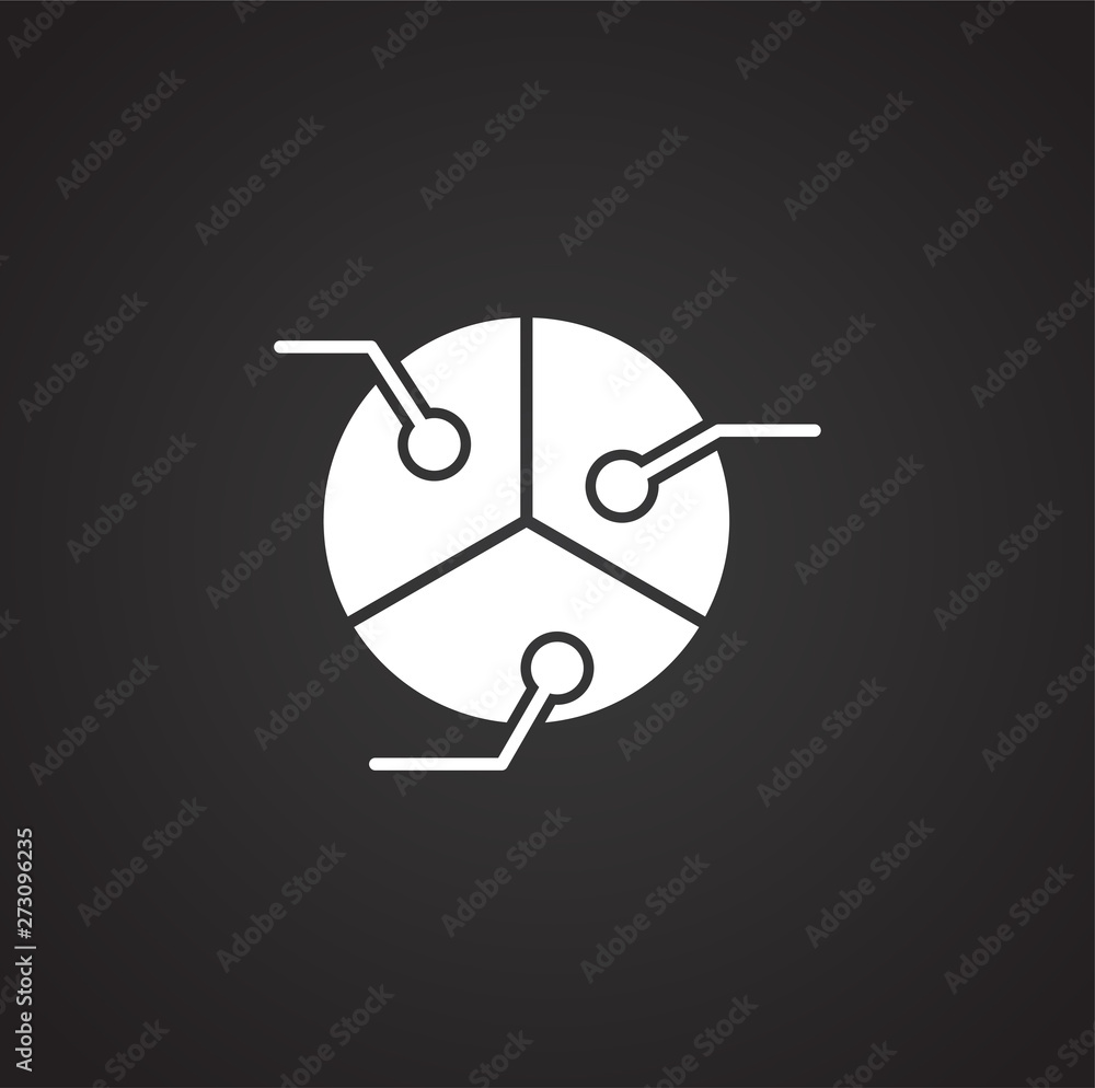 Poster business related icon on background for graphic and web design. simple illustration. internet concep