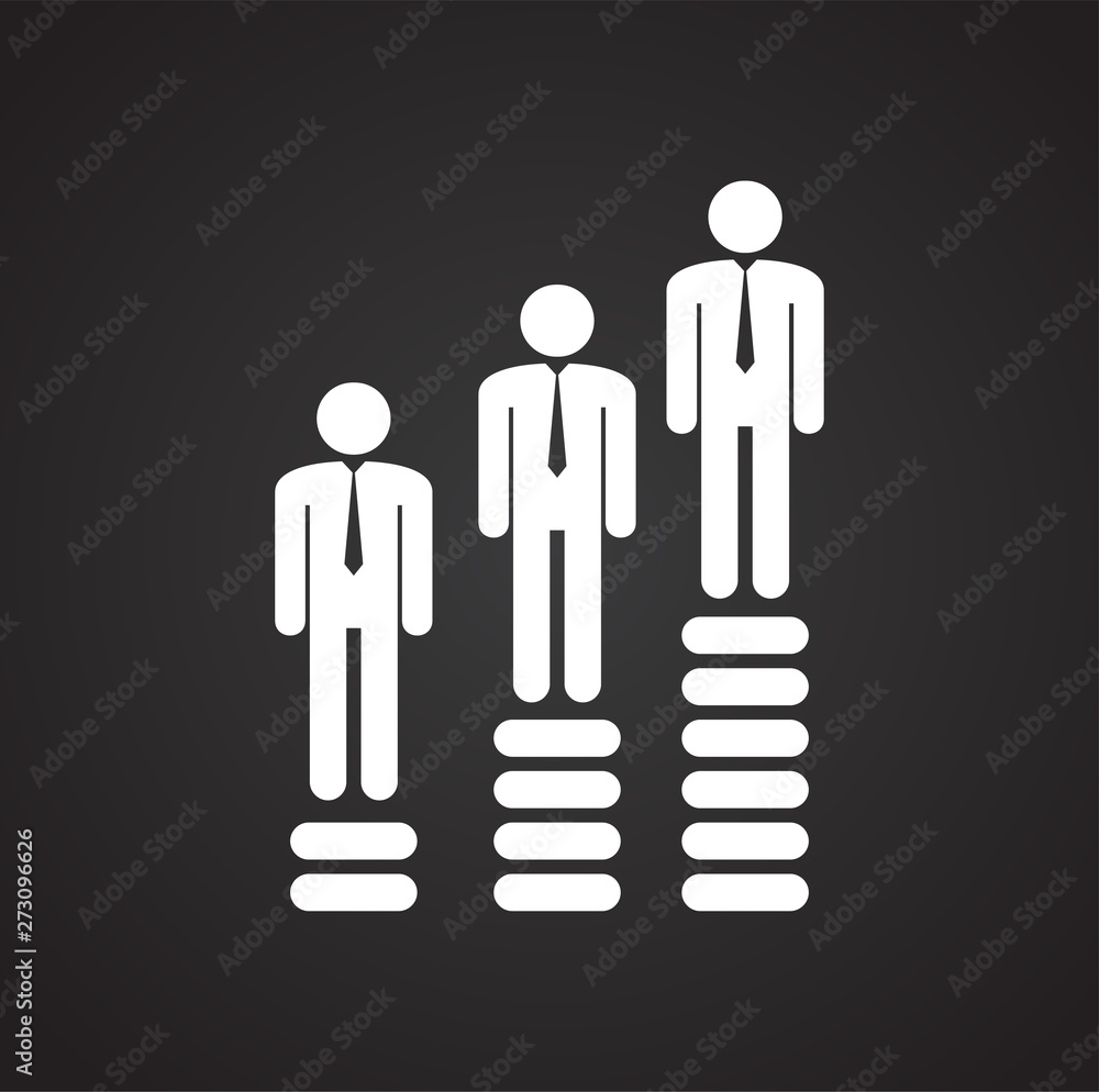 Poster business related icon on background for graphic and web design. simple illustration. internet concep