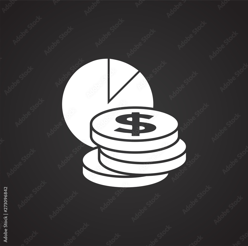 Poster business related icon on background for graphic and web design. simple illustration. internet concep
