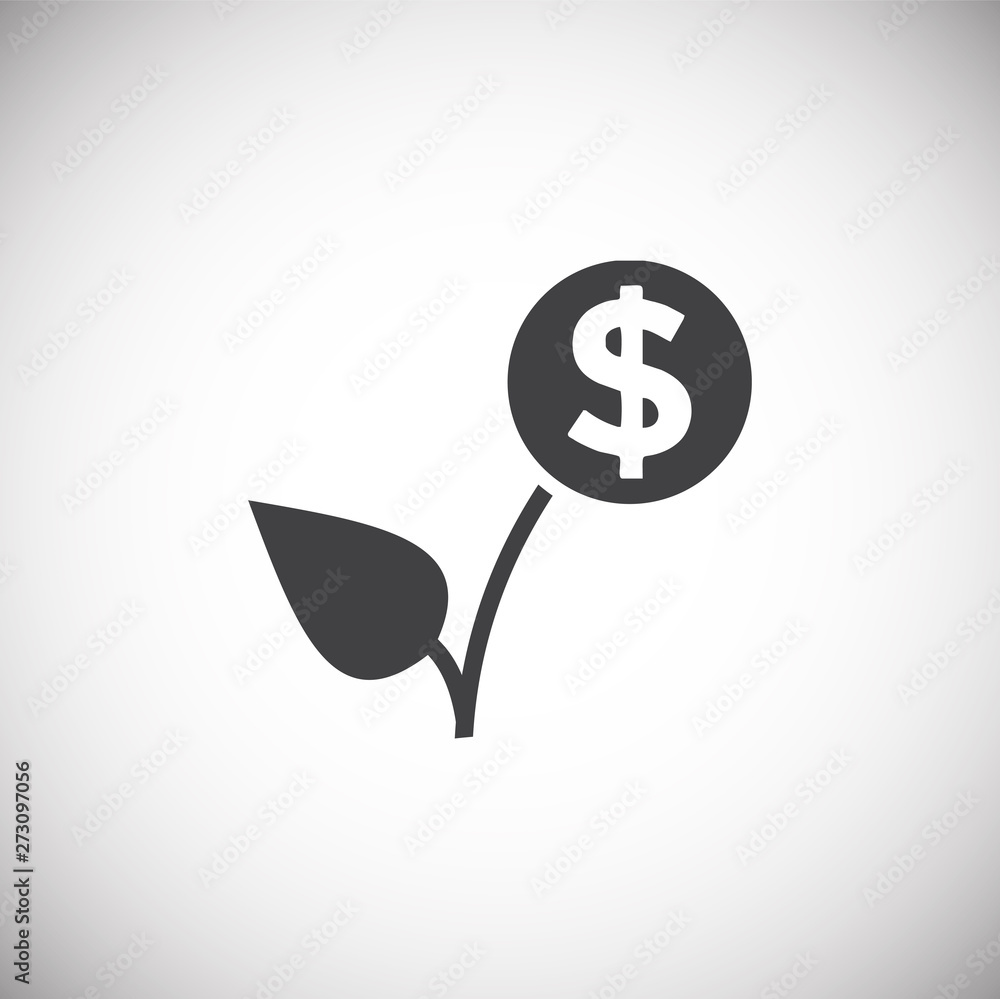 Poster business related icon on background for graphic and web design. simple illustration. internet concep