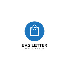bag letter logo template