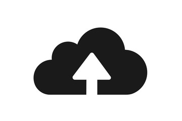 flat cloud storage icon,upload icon simple design element illustration can be used for mobile and web