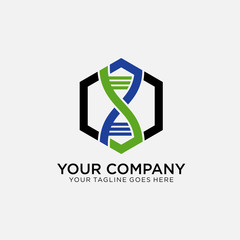 blood cell geometric vector logo