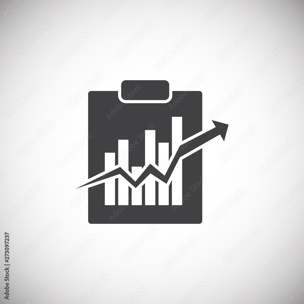 Poster business related icon on background for graphic and web design. simple illustration. internet concep
