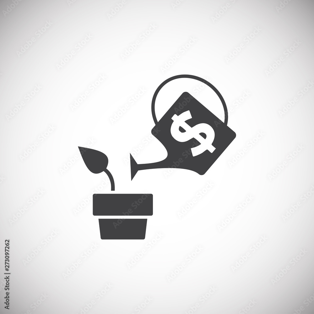 Poster business related icon on background for graphic and web design. simple illustration. internet concep