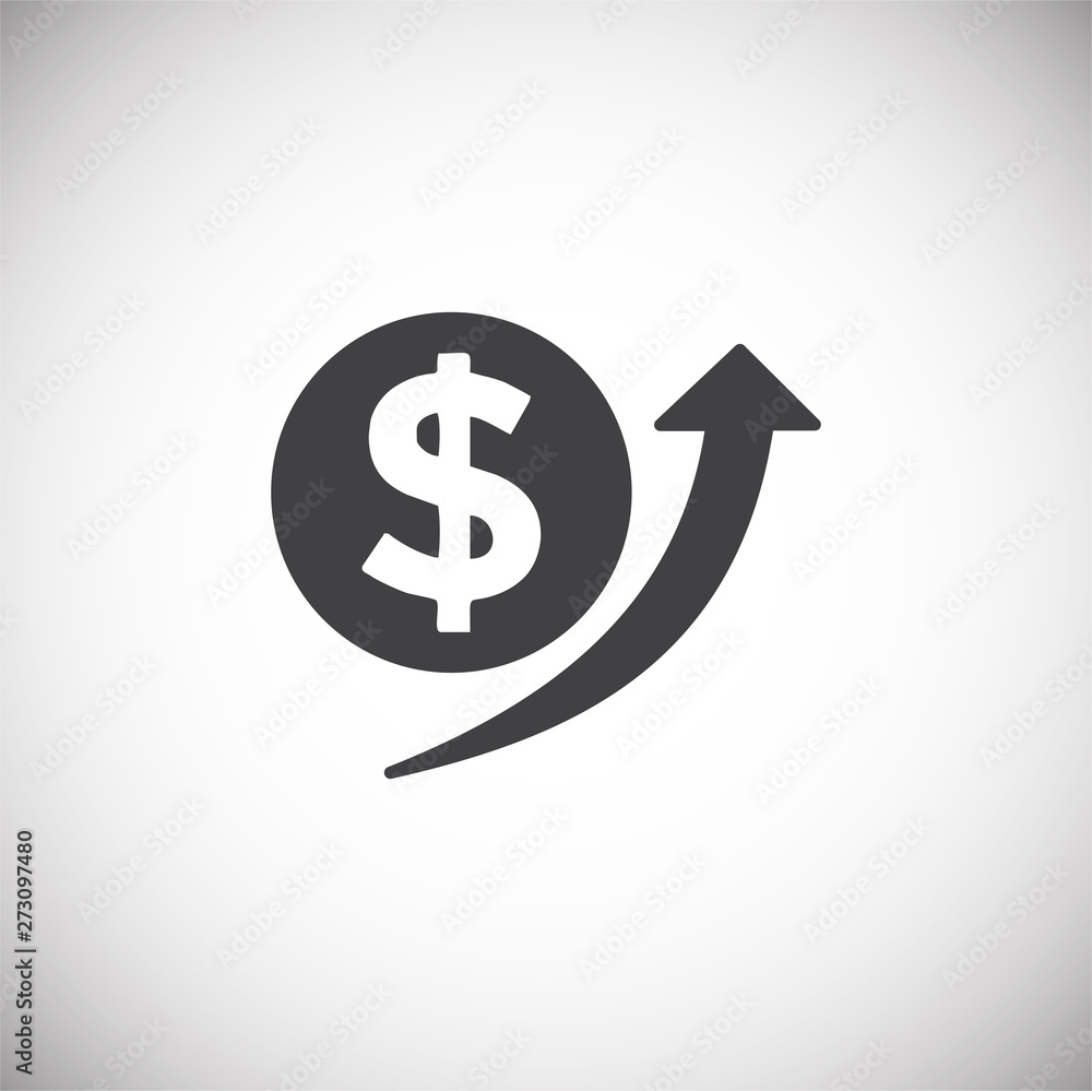 Poster business related icon on background for graphic and web design. simple illustration. internet concep