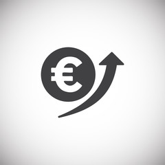 Business related icon on background for graphic and web design. Simple illustration. Internet concept symbol for website button or mobile app.