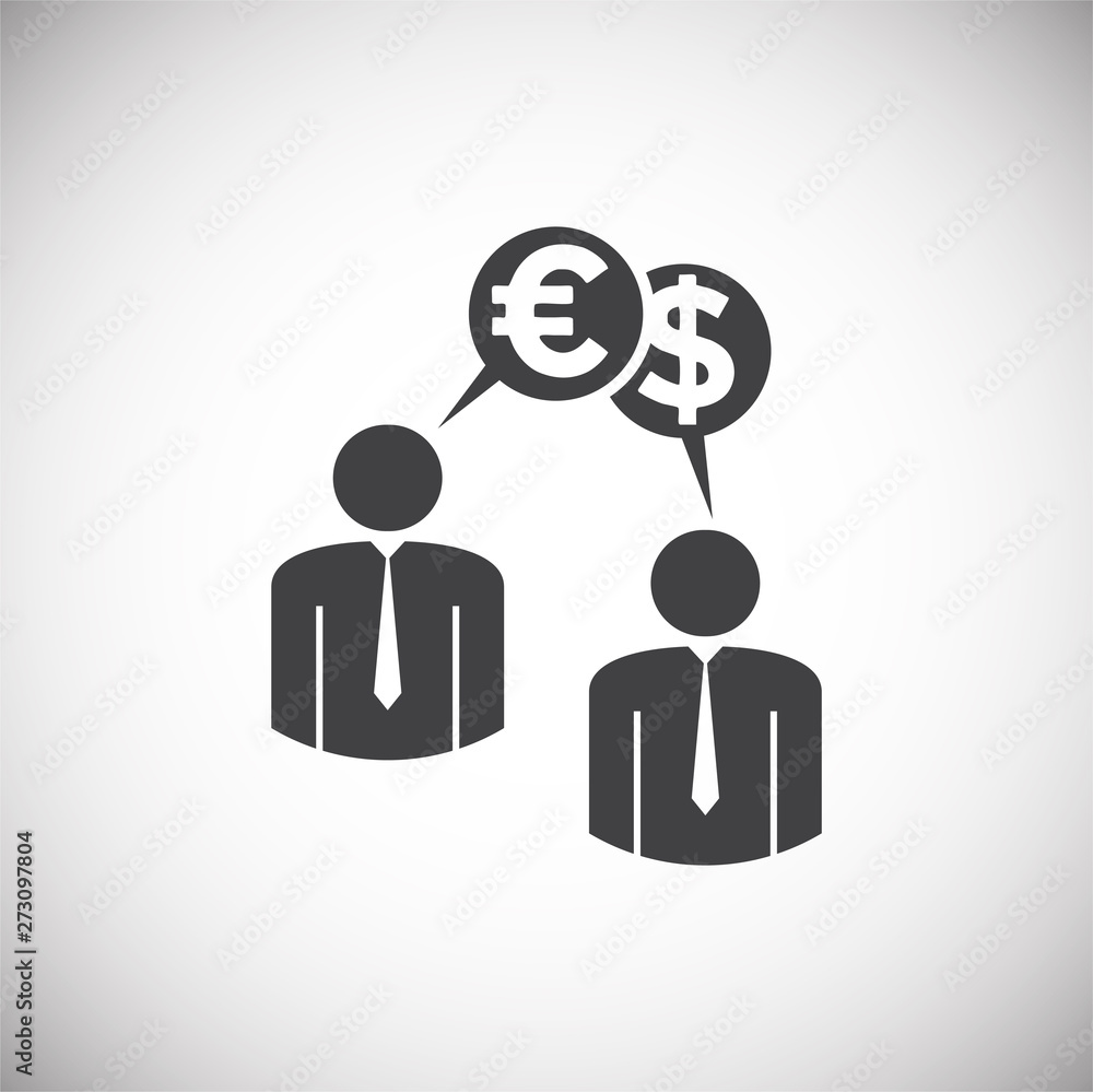 Poster business related icon on background for graphic and web design. simple illustration. internet concep