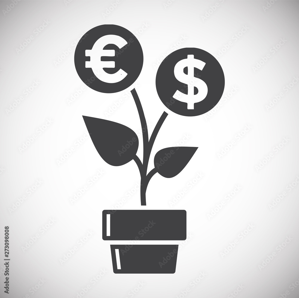 Poster business related icon on background for graphic and web design. simple illustration. internet concep