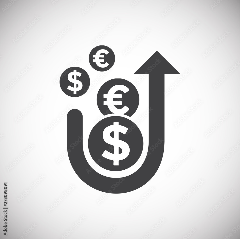 Poster business related icon on background for graphic and web design. simple illustration. internet concep