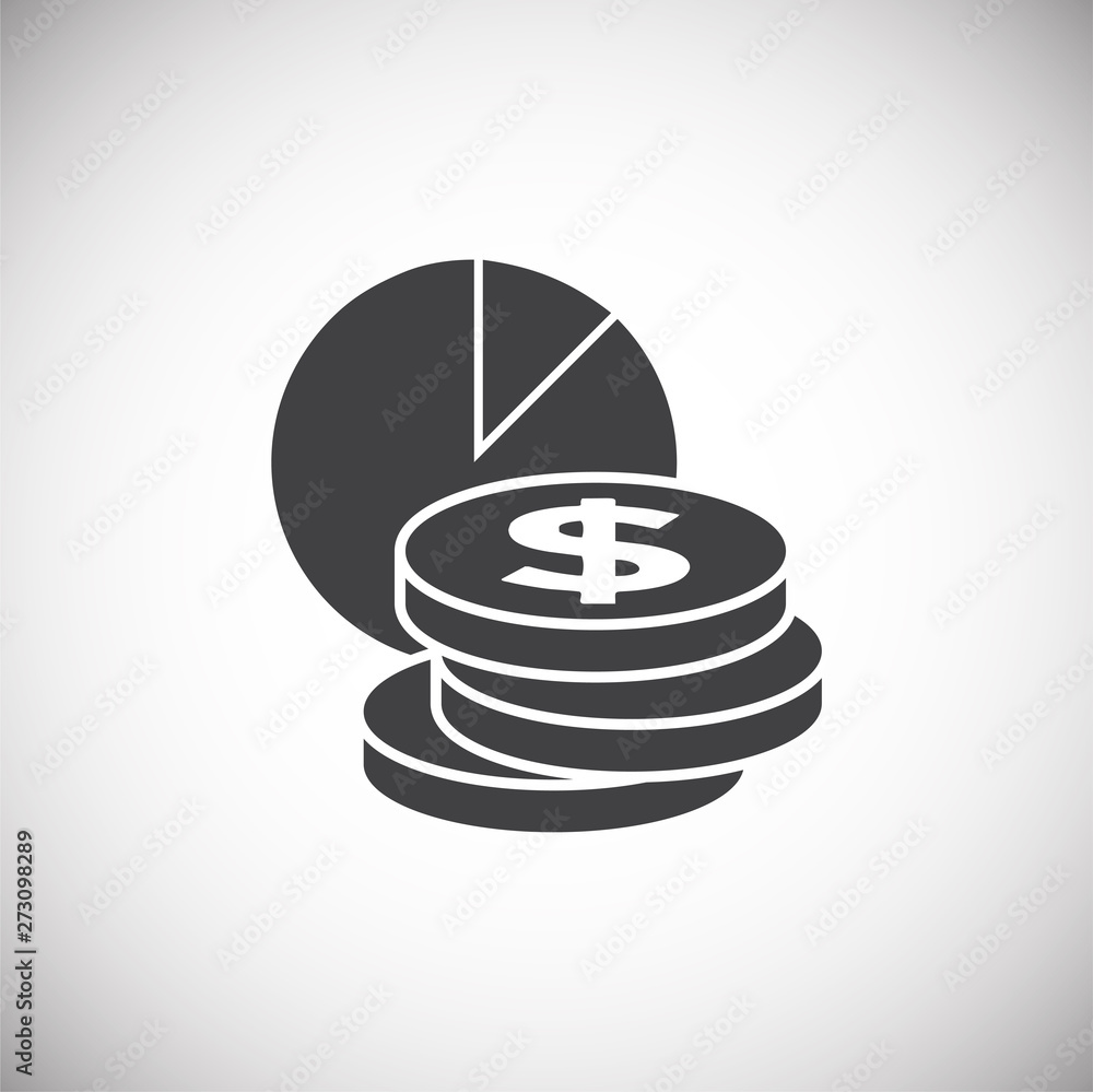 Poster business related icon on background for graphic and web design. simple illustration. internet concep