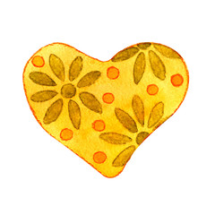 Watercolor illustration with the image of cartoon characters - filower. For the design of prints, books, backgrounds, cards, fabrics