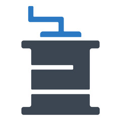 Coffee grinder machine icon