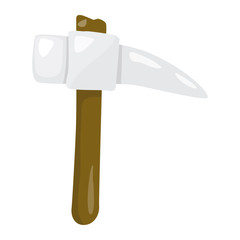 pick axe isolated illustration on white background