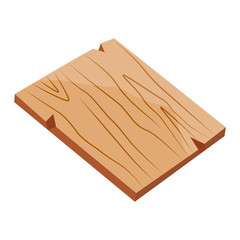 wood planks isolated illustration on white background