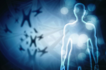 3d rendering chromosomes