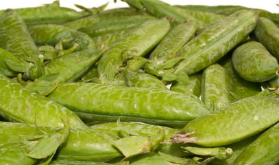 peas isolated on white background
