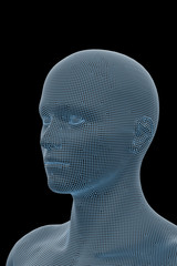 head of Human Body, Male, Man