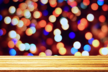 abstract background with bokeh lights