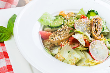 Instagram Vegan Buddha Bowl with Avocado, Mushrooms and Veggies