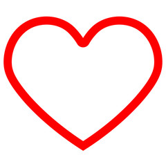 Heart icon. This sign can be used for print, social web, logo, web, mobile app. Outline valentine heart