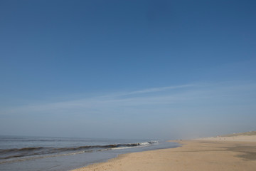 Fototapeta na wymiar Hoek van Holland. Dutch coast Nort Sea. Beach