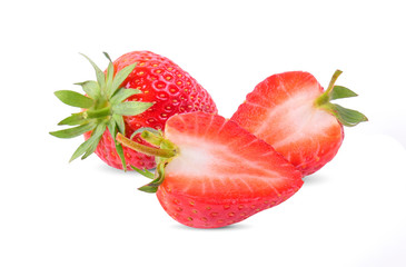 Strawberry isolated on white background.