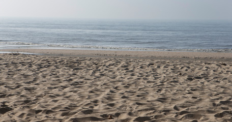 Fototapeta na wymiar Hoek van Holland. Dutch coast Nort Sea. Beach. Sand