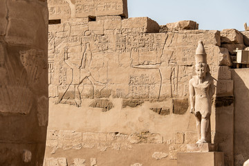 Anscient Temple of Karnak in Luxor - Archology Ruine Thebes Egypt beside the nile river