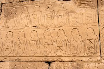 Anscient Temple of Karnak in Luxor - Archology Ruine Thebes Egypt beside the nile river