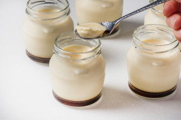 手作りプリン　Very delicious homemade custard pudding