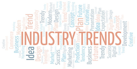 Industry Trends word cloud. Wordcloud made with text only.