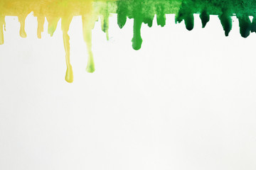 Colorful artistic stains of watercolor splashes