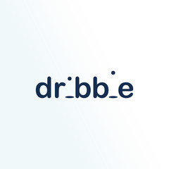 Dribble Negative Space Logo Design