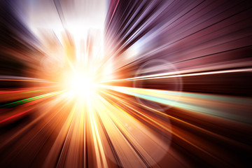 Obraz premium Motion Light speed and fast effect background
