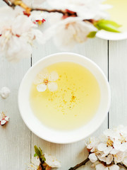 Apricot flower tea